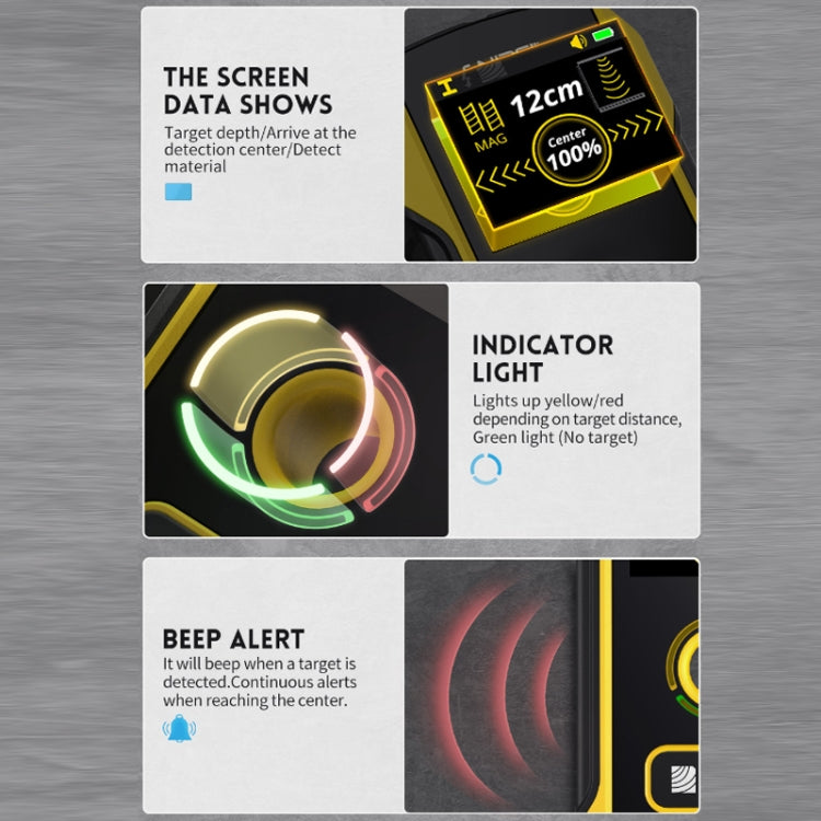FNIRSI Multifunctional Wall Wire And Metal Rebar Detector