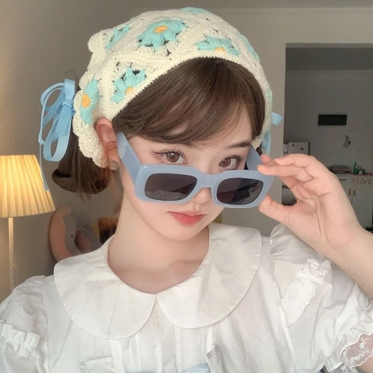 Handmade Crochet Triangle Headband Versatile Vintage Girl Rustic Hairband