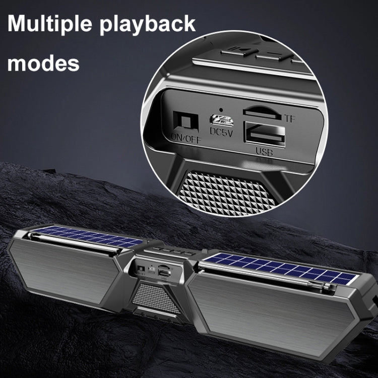 DV-880 Dual Solar Wireless Bluetooth Speaker Outdoor Long Radio