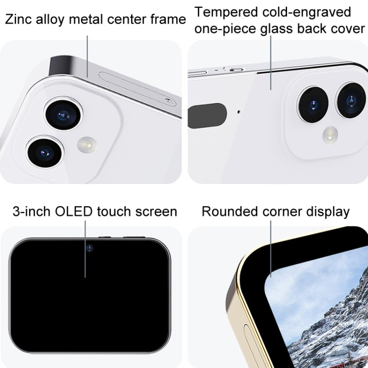 D6 CCD HD Digital Camera Movie Music Smart Camera Touch Screen Student Card Video Recorder, Excluding Memory