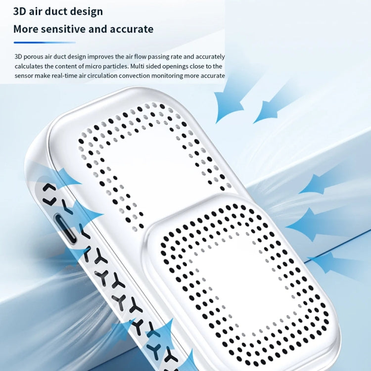 5 In 1  Air Quality Monitor TVOC HCHO CO2 Detector Temperature Humidity Tester