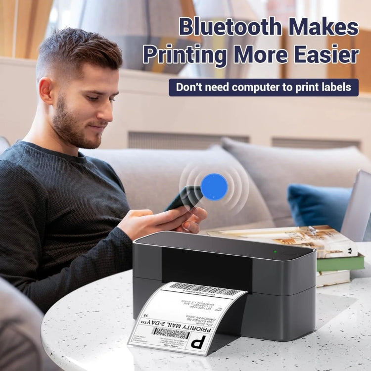 Phomemo PM245-BT Bluetooth Shipping Label Printer Support Labels Width  1- 4.6 Inch