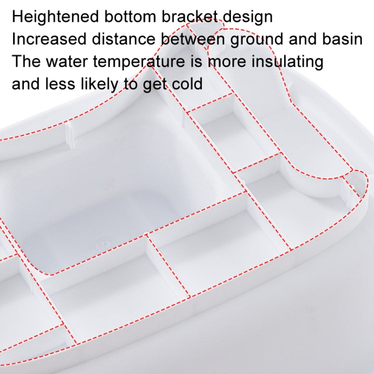 Portable Bed Shampoo Basin Hair Washbasin Sink Washing Hair in Bed for Injured, Elderly, Pregnant Women