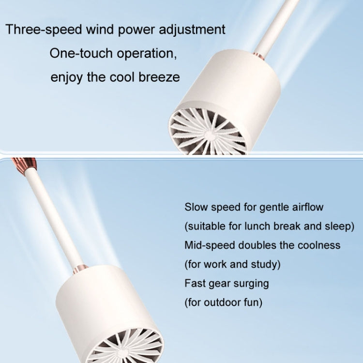 Portable Hanging Neck Fan USB Charging Long Life Outdoor Small Fan