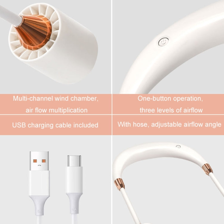 Portable Hanging Neck Fan USB Charging Long Life Outdoor Small Fan