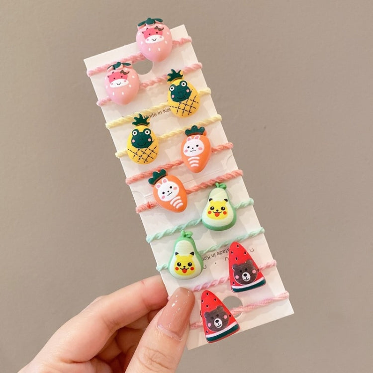 10pcs /Set Children Lovely Hair Bands Ring Baby Small Unbreakable Hair Headband