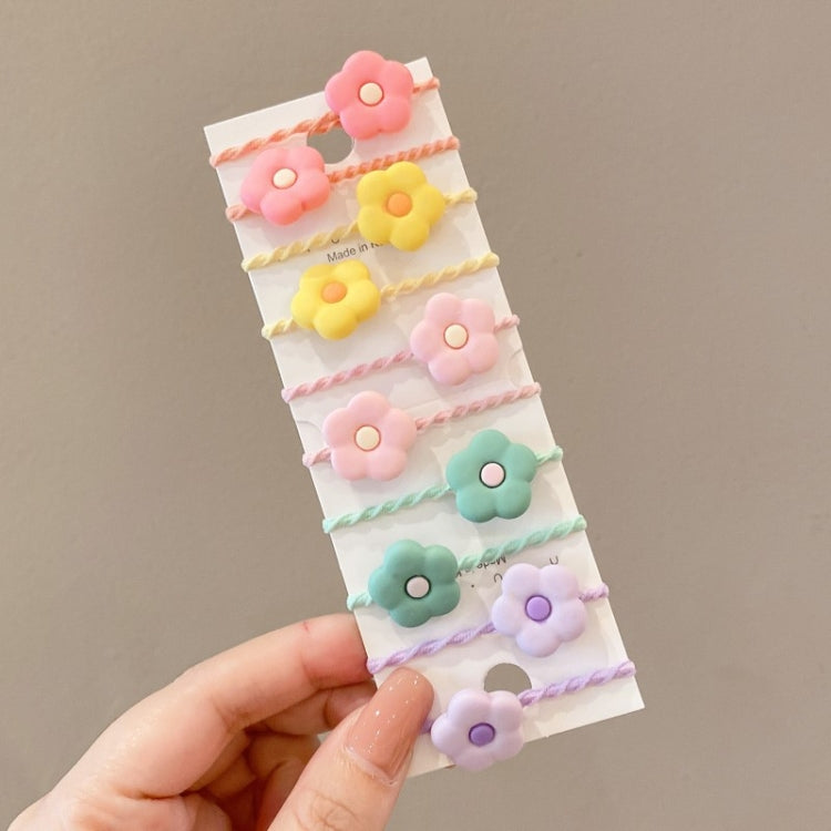 10pcs /Set Children Lovely Hair Bands Ring Baby Small Unbreakable Hair Headband