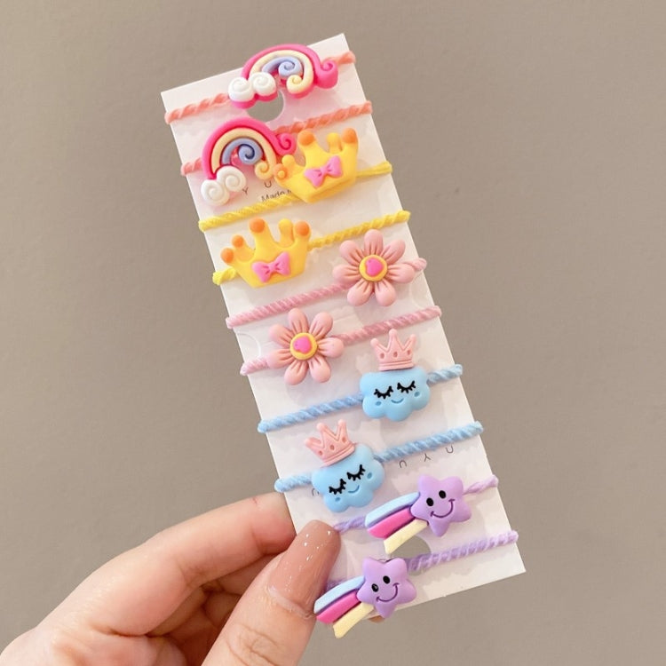 10pcs /Set Children Lovely Hair Bands Ring Baby Small Unbreakable Hair Headband