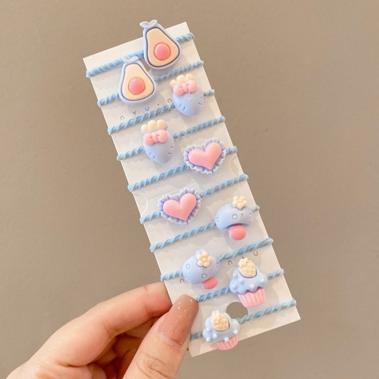 10pcs /Set Children Lovely Hair Bands Ring Baby Small Unbreakable Hair Headband