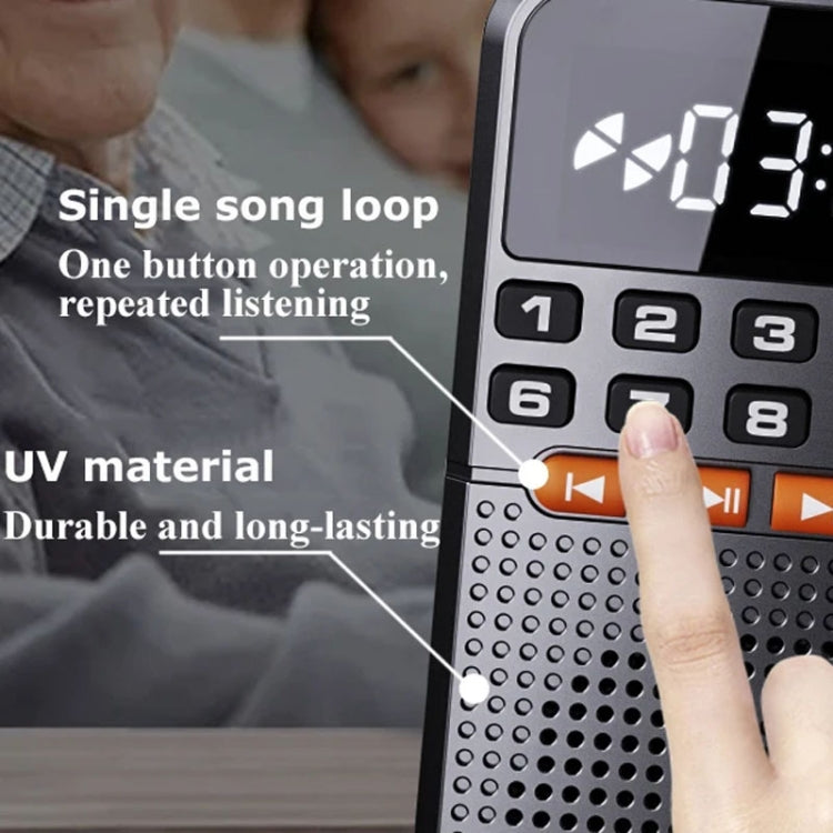 Rolton T1 Portable Radio Receiver Old People Singing Opera Player Mini Stereo Walkman