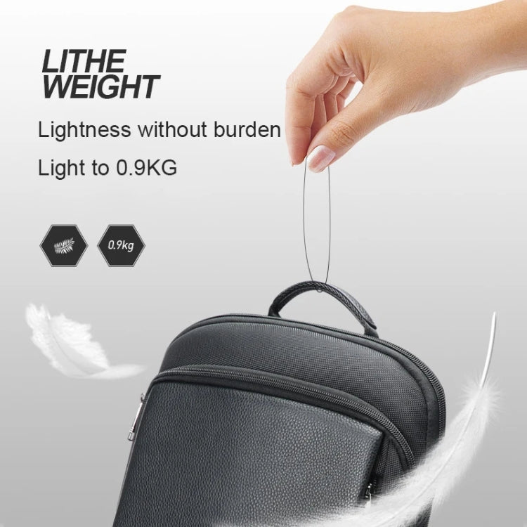 Bopai First-Layer Cowhide Business Commuter Waterproof And Lightweight Laptop Backpack, 61-122721