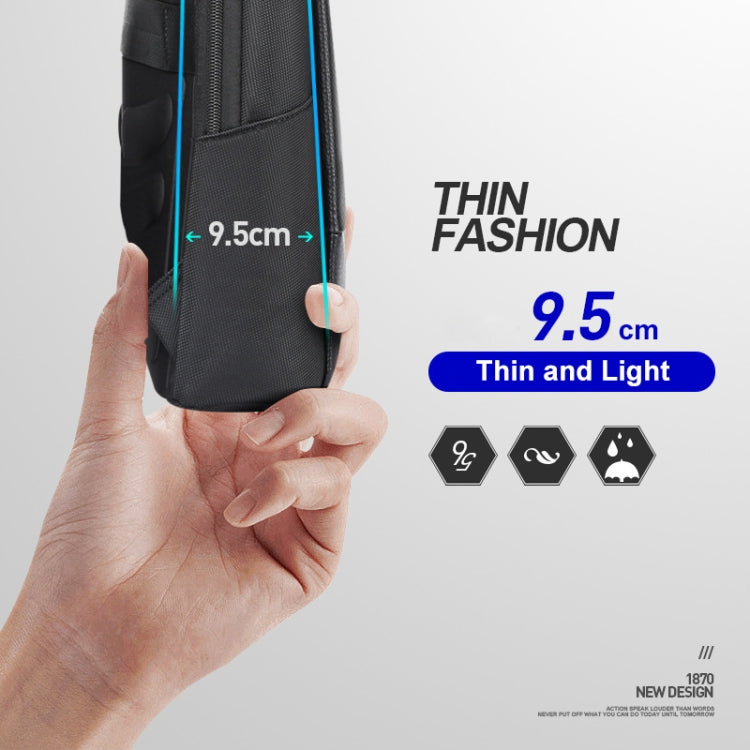 Bopai First-Layer Cowhide Business Commuter Waterproof And Lightweight Laptop Backpack, 61-122721