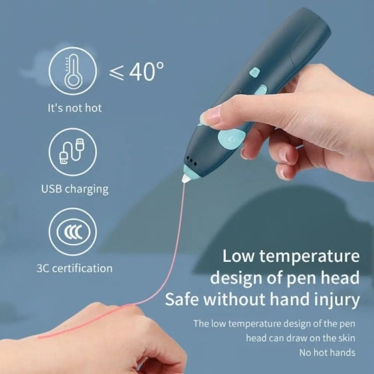USB Charging Low-Temperature Wireless Graffiti Printing Pen Set Children DIY 3D Painting Pen