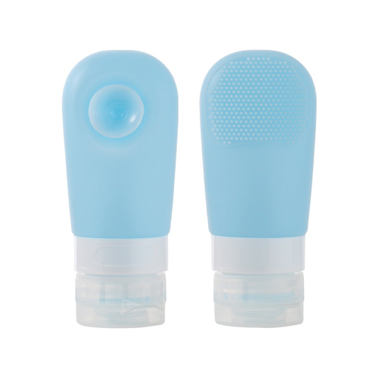 60ml Silicone Suction Cup With Brush Squeezed Bottle Portable Travel Storage Bottle