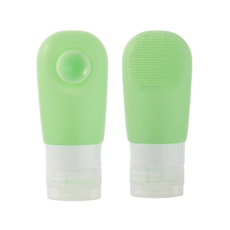 60ml Silicone Suction Cup With Brush Squeezed Bottle Portable Travel Storage Bottle