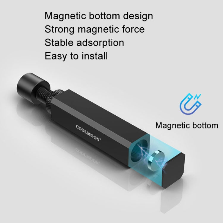 COOLMOON Graphics Card Stand Desktop Computer Graphics Card Vertical Top Support Bracket Screw Telescopic Support Rods, 2.8-5cm (Black), 2.8-5cm (Silver), 5-8cm (Black), 5-8cm (Silver), 7.5-12cm (Black), 7.5-12cm (Silver)