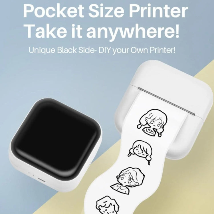 Phomemo M02X Inkless Pocket Printer Bluetooth Thermal Portable Sticker Maker Machine, White, Green