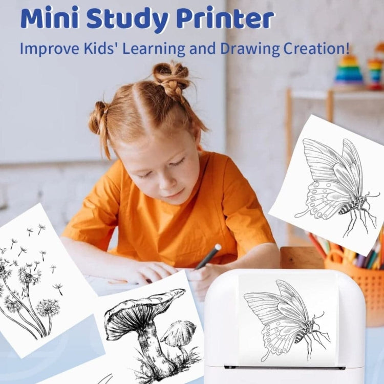 Phomemo M02X Inkless Pocket Printer Bluetooth Thermal Portable Sticker Maker Machine, White, Green