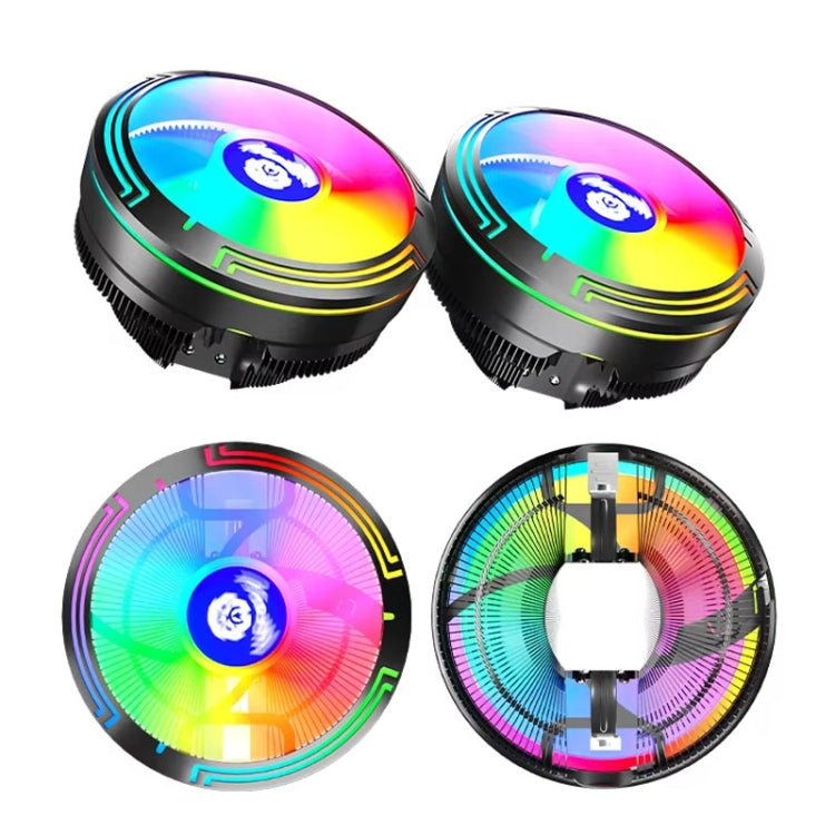 LED Colorful Light 4Pin Cooler Desktop CPU Cooling Fan, Ice Blade W120