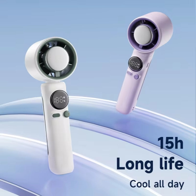 Turbo Handheld Small Fan Outdoor 100-speed Cooling Fan Built-in 4000 mAh Battery