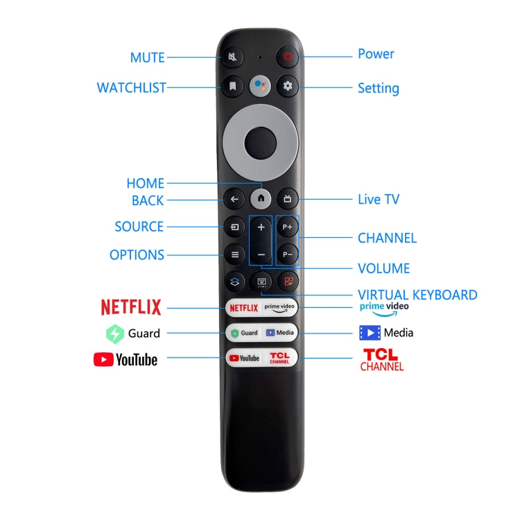 For TCL FMR1 Infrared Smart TV Remote Control