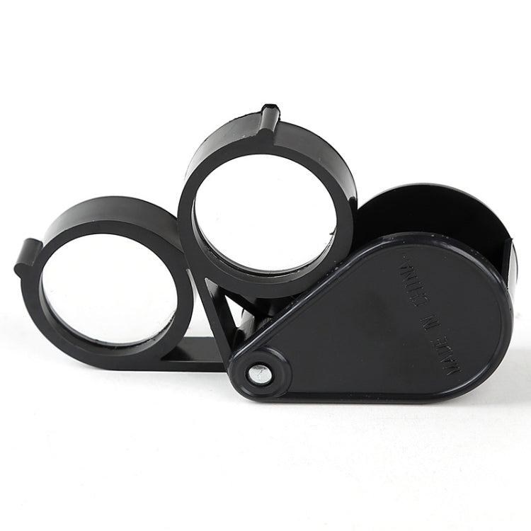 Handheld Portable 30mm Double Open 10X HD Folding Magnifier