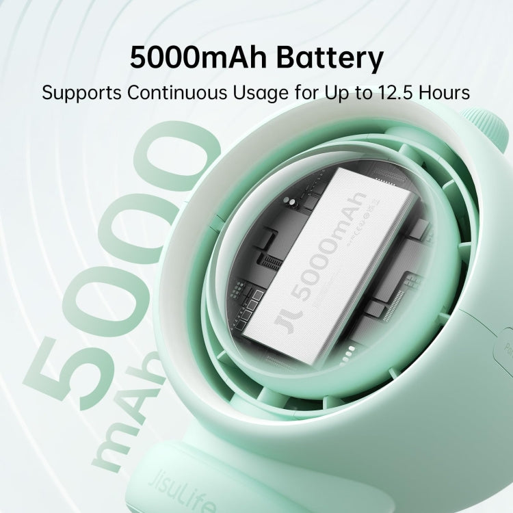 JisuLife Stroller Fan Life2S High Speed Energy Saving Stroller Mini Fan Octopus Bladeless Swingable Head Air Purifying Fan