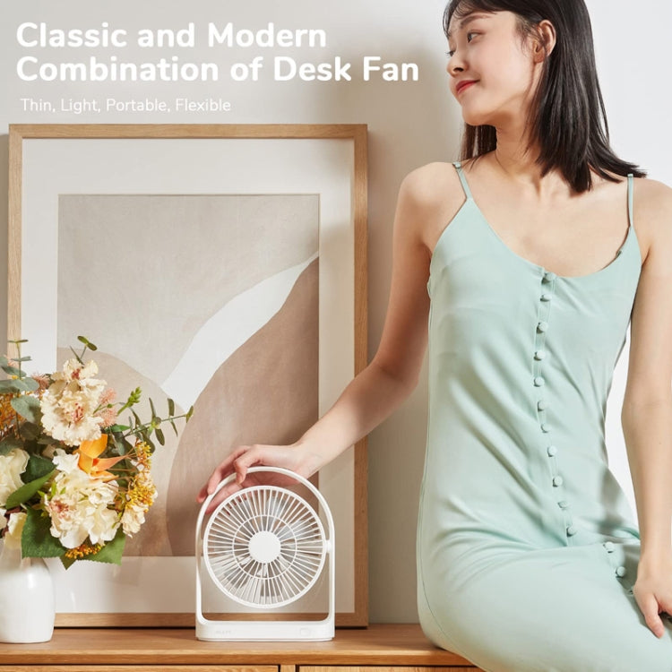 JisuLife FA19 4000mAh Wireless Rechargeable Desktop Mini Fan Silent Portable Fan