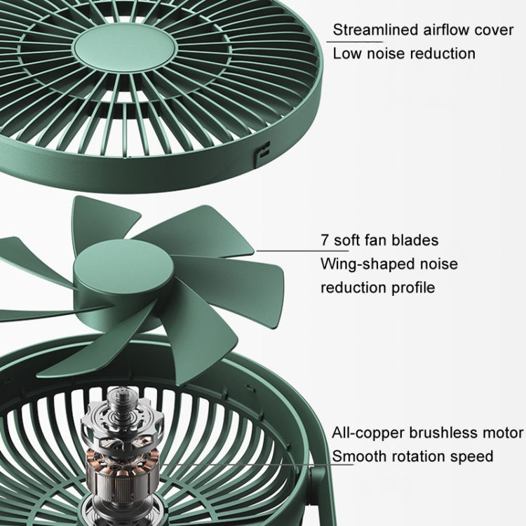 JisuLife FA19 4000mAh Wireless Rechargeable Desktop Mini Fan Silent Portable Fan