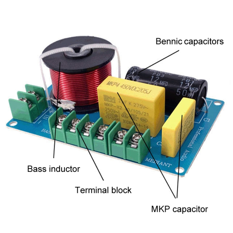 PUV-W3 High Medium And Low 3-Way Audio Crossover Home Cinema Speaker Divider, A Model, B Model, C Model, D Model