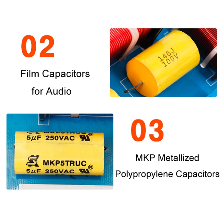 High Medium And Low 3-Way Audio Crossover Stage Speaker Divider, 3505A, 3505B