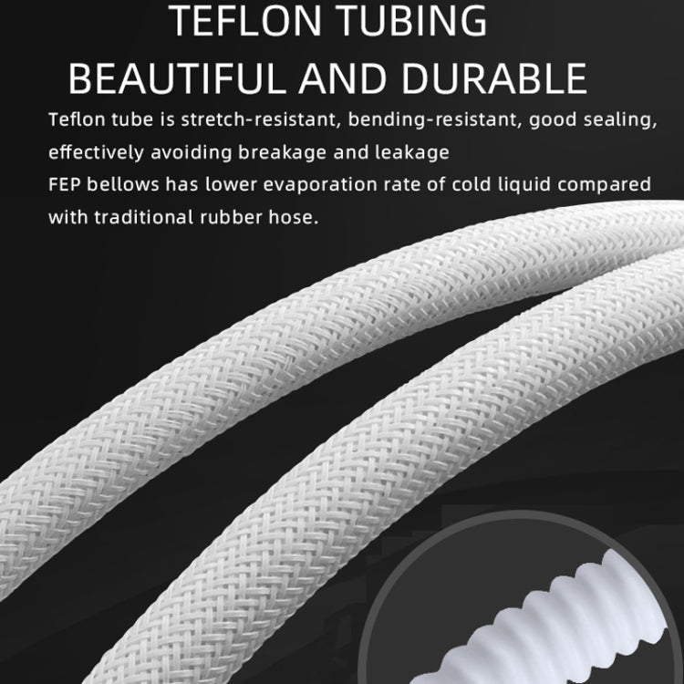 COOLMOON CM-YM-360T Computer ARGB Temperature Display Lens Multi-Platform Integrated CPU Cooler, CM-YM-360T