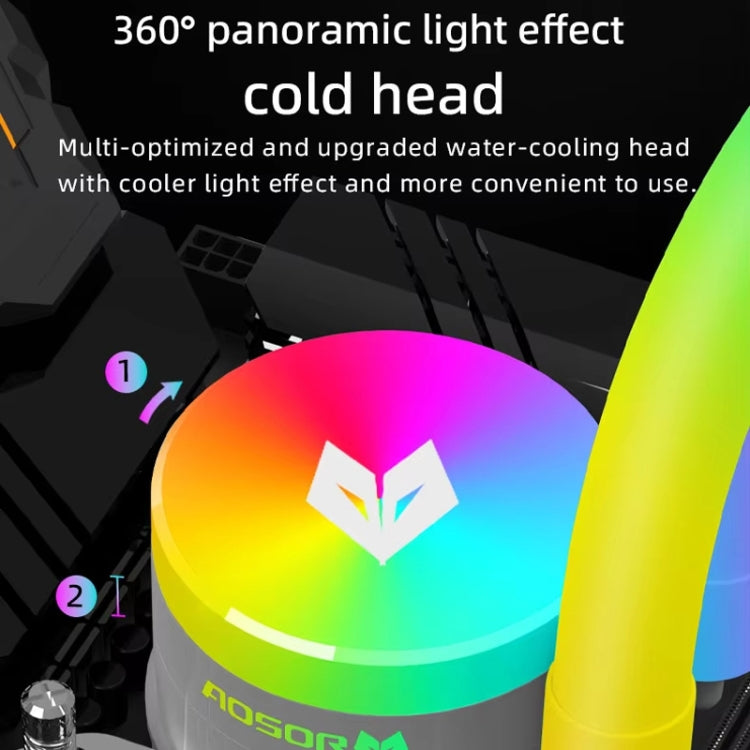 COOLMOON AS360 Magic Diamond Edition Computer Cooler ARGB Water Cooling Light Integrated CPU Radiator