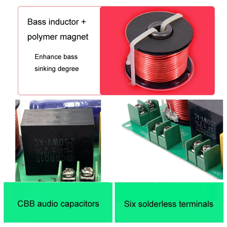 High And Low 2-Way Audio Crossover Hi-Fi Speaker Conversion Divider