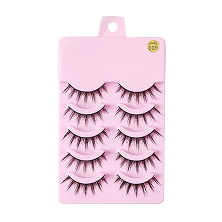 5pairs / Set Little Devil Natural Portable Single Cluster Manga Imitation Eyelashes