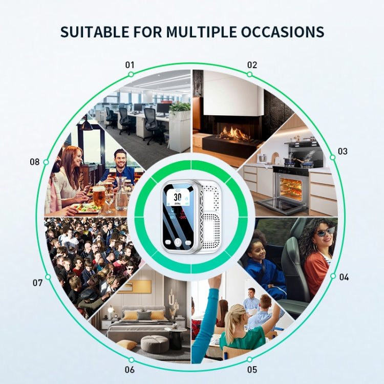 Portable Carbon Monoxide Detector Outdoor Home Detection Alarm