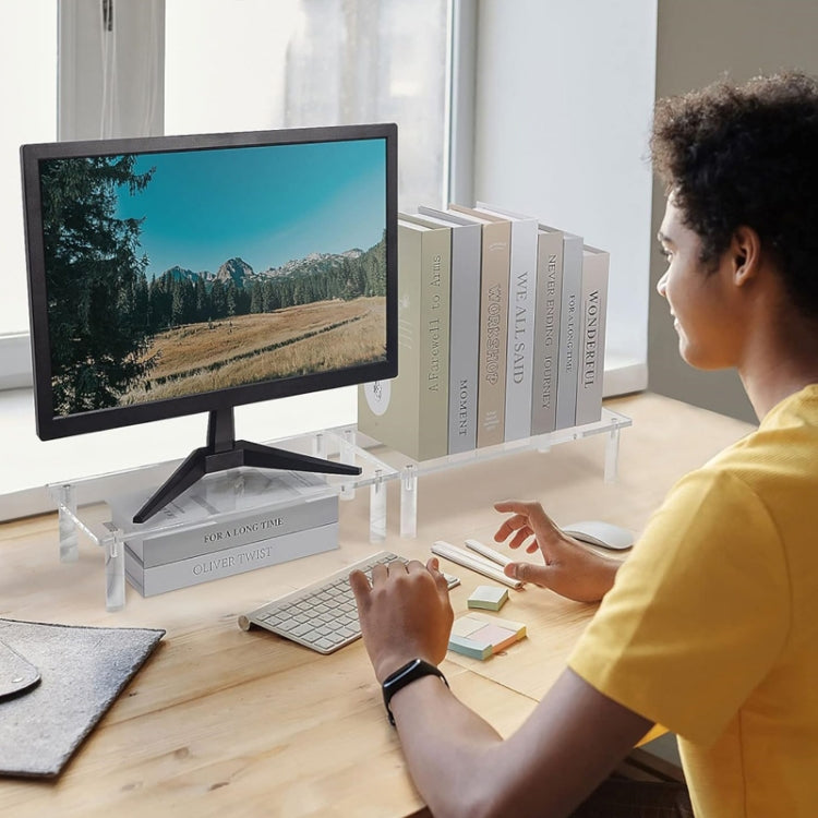 Desktop Acrylic Laptop / Printer Raised Stand
