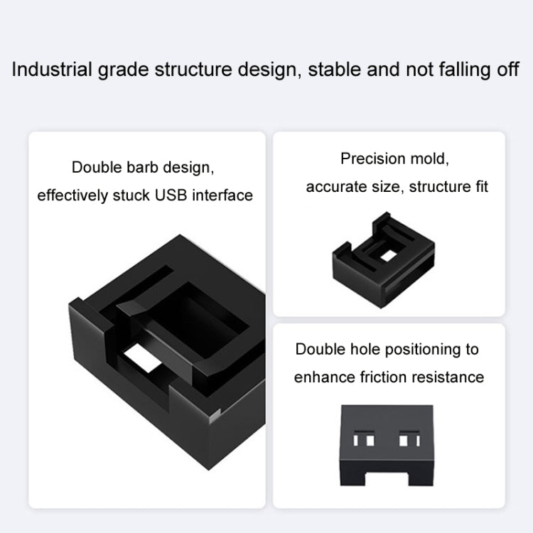USB Removable Sealing Plug Ddustproof Hidden Anti-Theft Safety Lock
