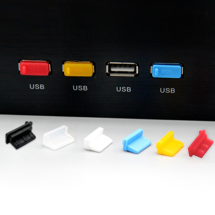 10pcs /Set USB 2.0 Female Port Dust Plug Charging Port Silicone Cover