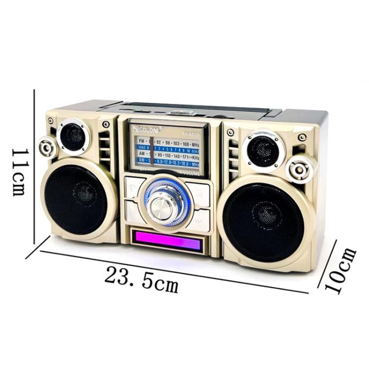 COLON RX-65SD Solar Charging Stereo FM Radio Wireless Bluetooth Speaker