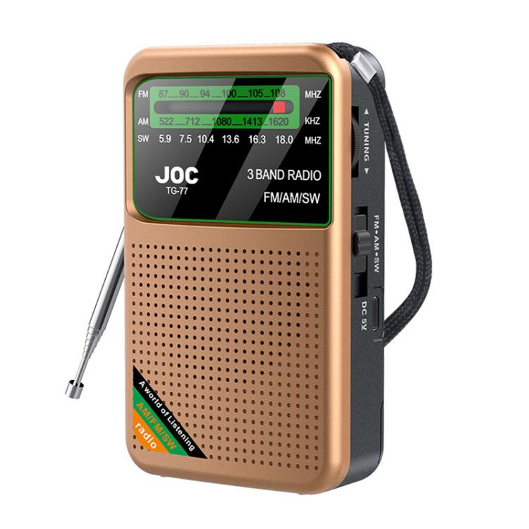JOC TG-77 Mini FM / AM / SW Portable Full-Band Full-Channel Radio