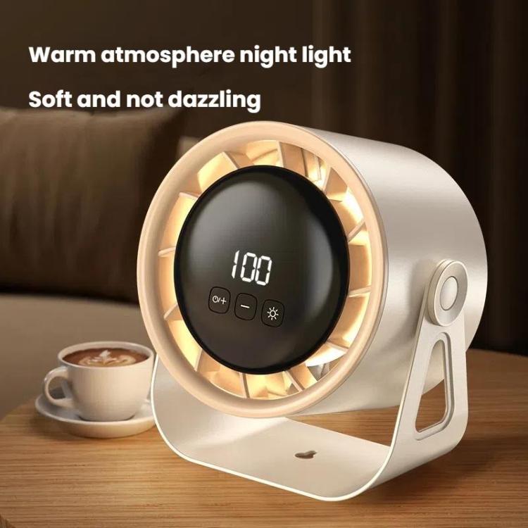 100-Gear High-Speed Circulating Fan Rechargeable Desktop Digital Display Turbo Wall-Mounted Fan