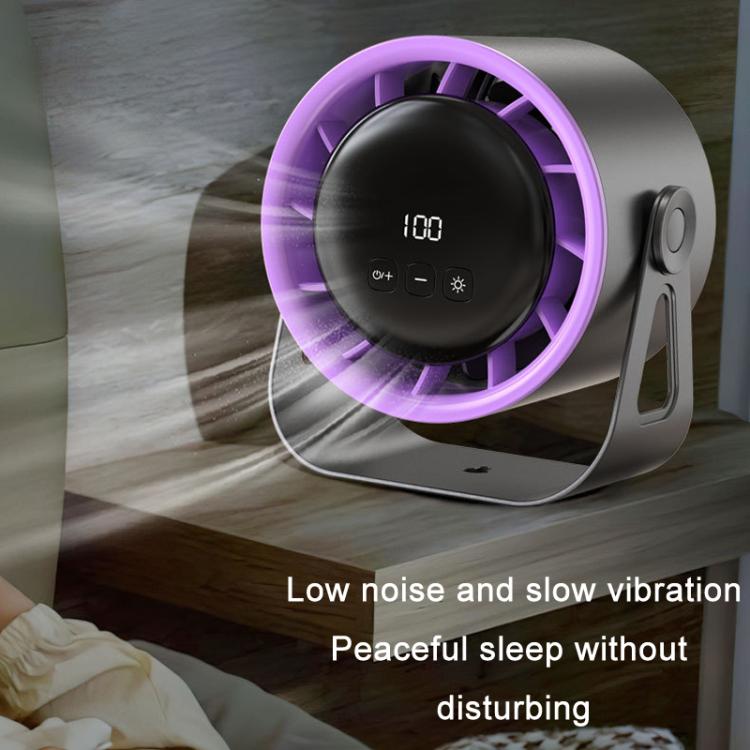 100-Gear High-Speed Circulating Fan Rechargeable Desktop Digital Display Turbo Wall-Mounted Fan
