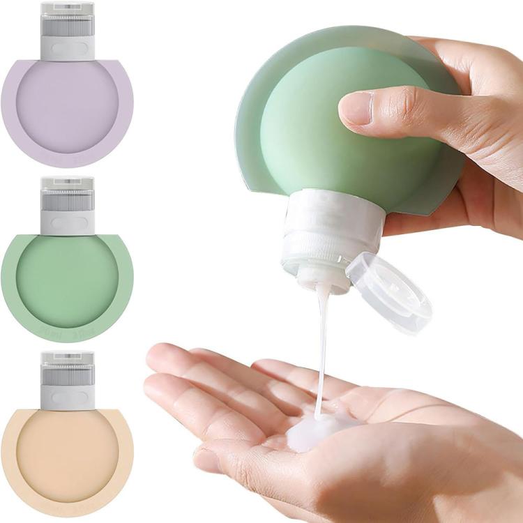 Silicone Bottle Lotion Container Squeeze Refillable Travelling Cream Shampoo Container