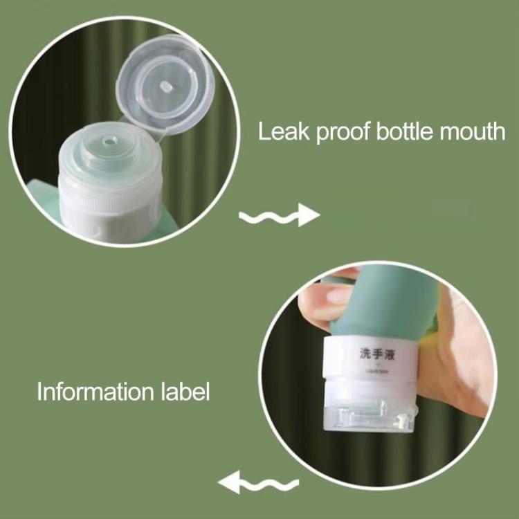 Silicone Bottle Lotion Container Squeeze Refillable Travelling Cream Shampoo Container