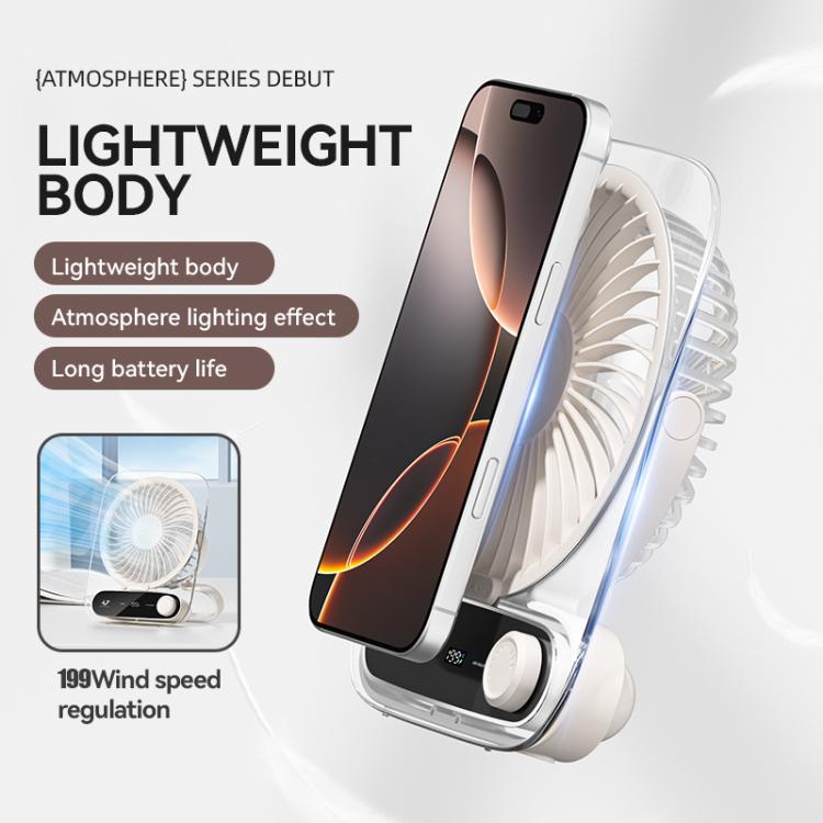 199-speed Desktop wall-mounted Fan With Handle & Light Built-in Aromatherapy Cotton