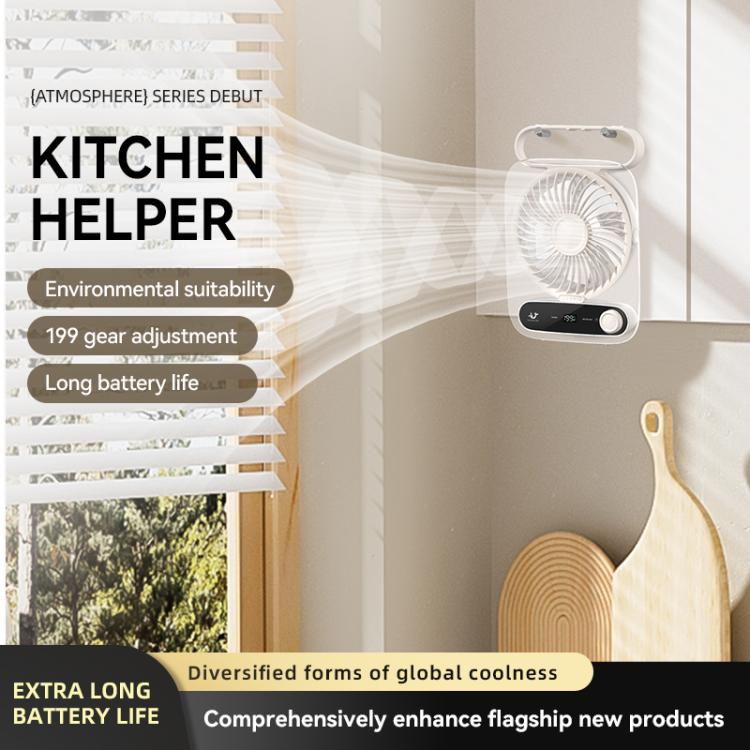199-speed Desktop wall-mounted Fan With Handle & Light Built-in Aromatherapy Cotton