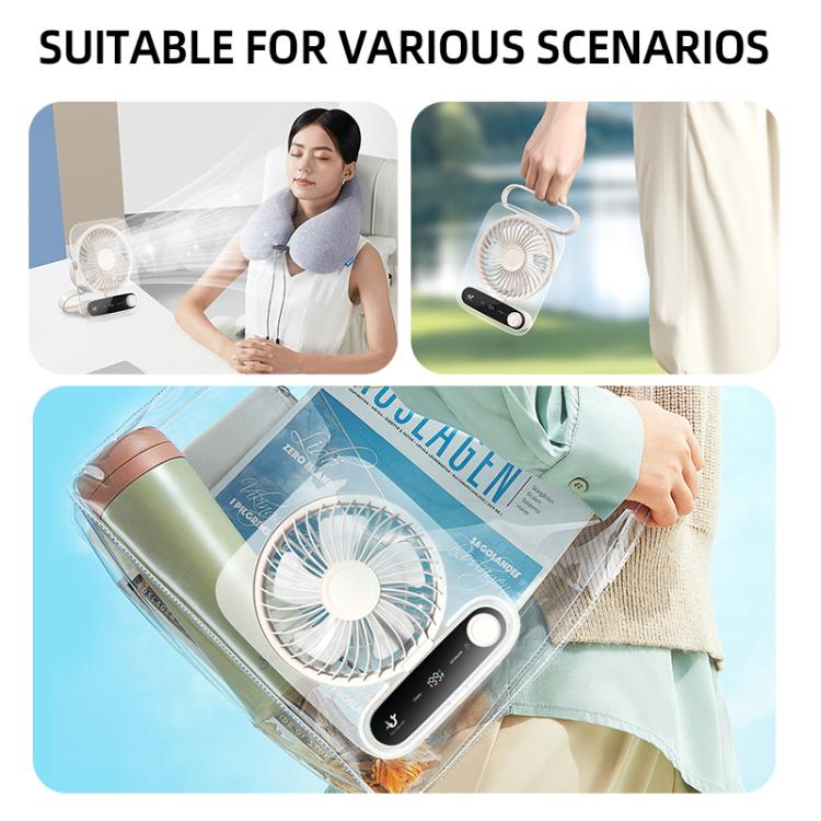 199-speed Desktop wall-mounted Fan With Handle & Light Built-in Aromatherapy Cotton
