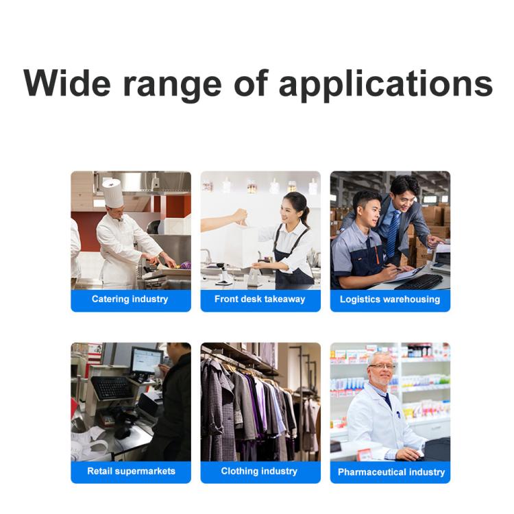 Xprinter XP-80T 80mm QR Code Supermarket Receipt Label Thermal Printer, USB, USB+Lan