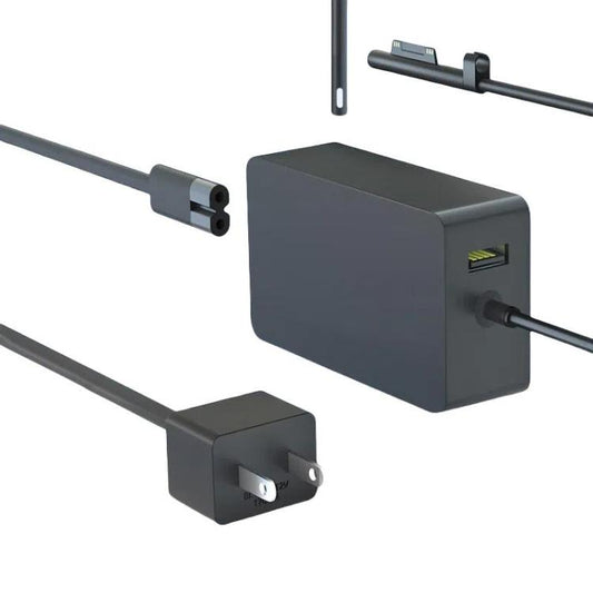 For Microsoft Surface Laptop 65W 15V 4A Fast Charger With 5V 1A  USB-A Port AC Adapter, US Plug, EU Plug, UK Plug, AU Plug